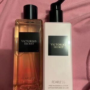NWOT Victorias Secret Fearless mist and lotion set.